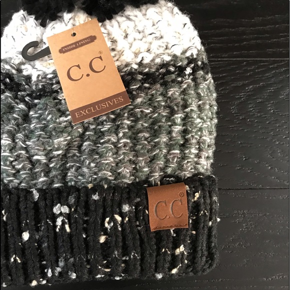 1 Left!l! C.C Thick Lined Beanie w/Pom - Picture 4 of 7
